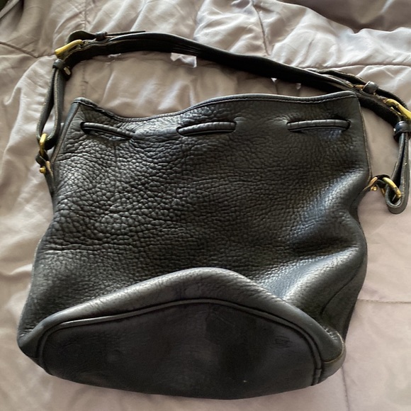Vintage Dooney and Bourke bucket black purse drawstring - Picture 2 of 16